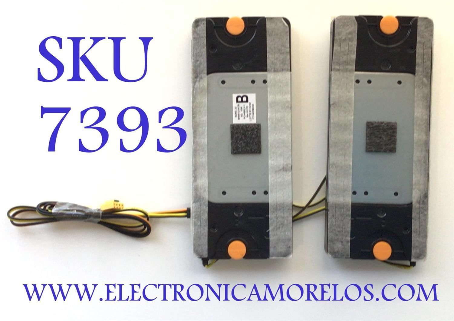 KIT DE BOCINAS (2 PIEZAS) / NUMERO DE PARTE BN96-53043B / BN63-19457X / 65085A / BN63-19457X001 / PANEL CY-TA075FMEV1H / DISPLAY BN96-52496A / MODELO QN75QN85 / QN75QN85AAFXZA / QN75QN85AAFXZA BA01